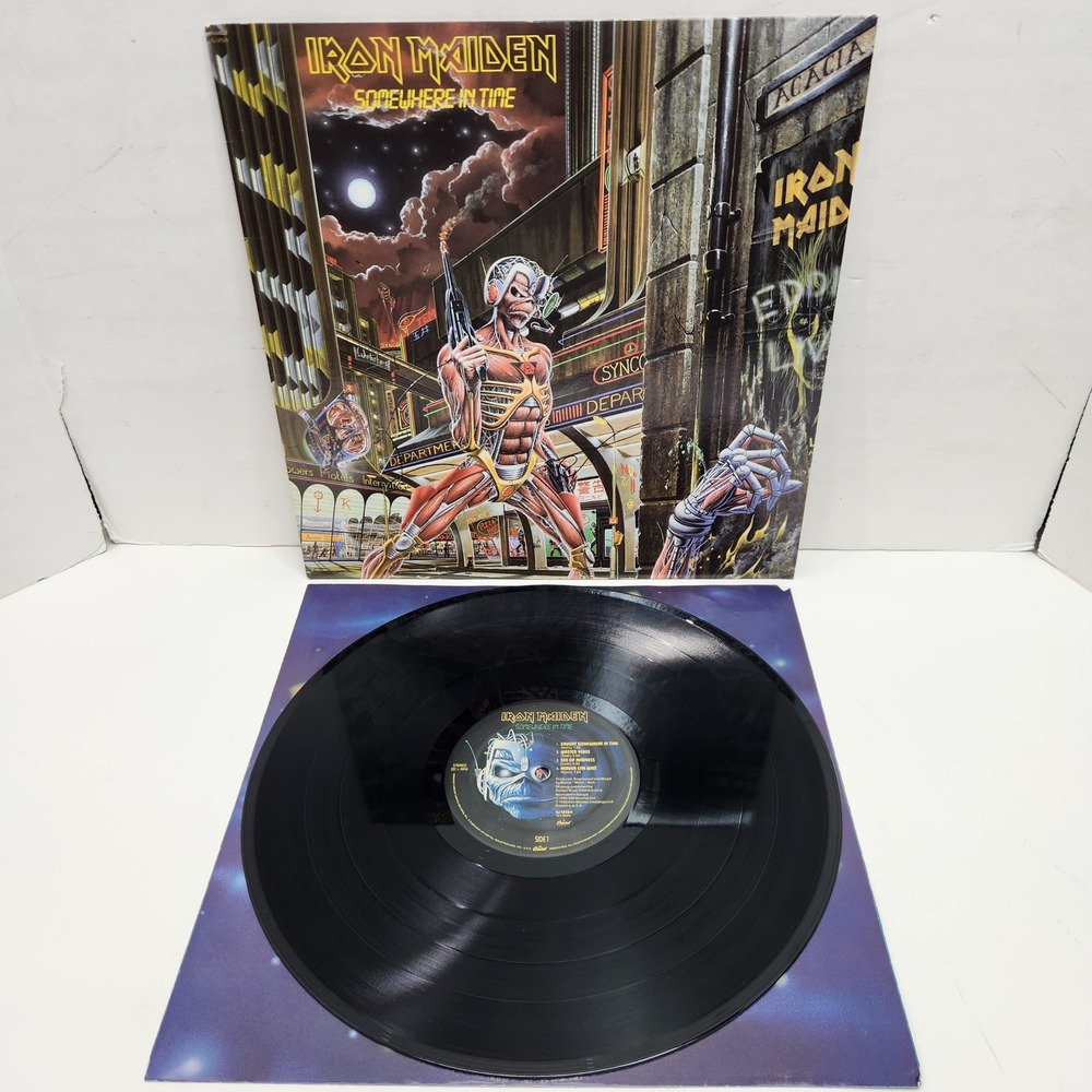 Iron Maiden Somewhere in Time Vinyl LP 1986 Capitol Records SJ-12524 Heavy Metal